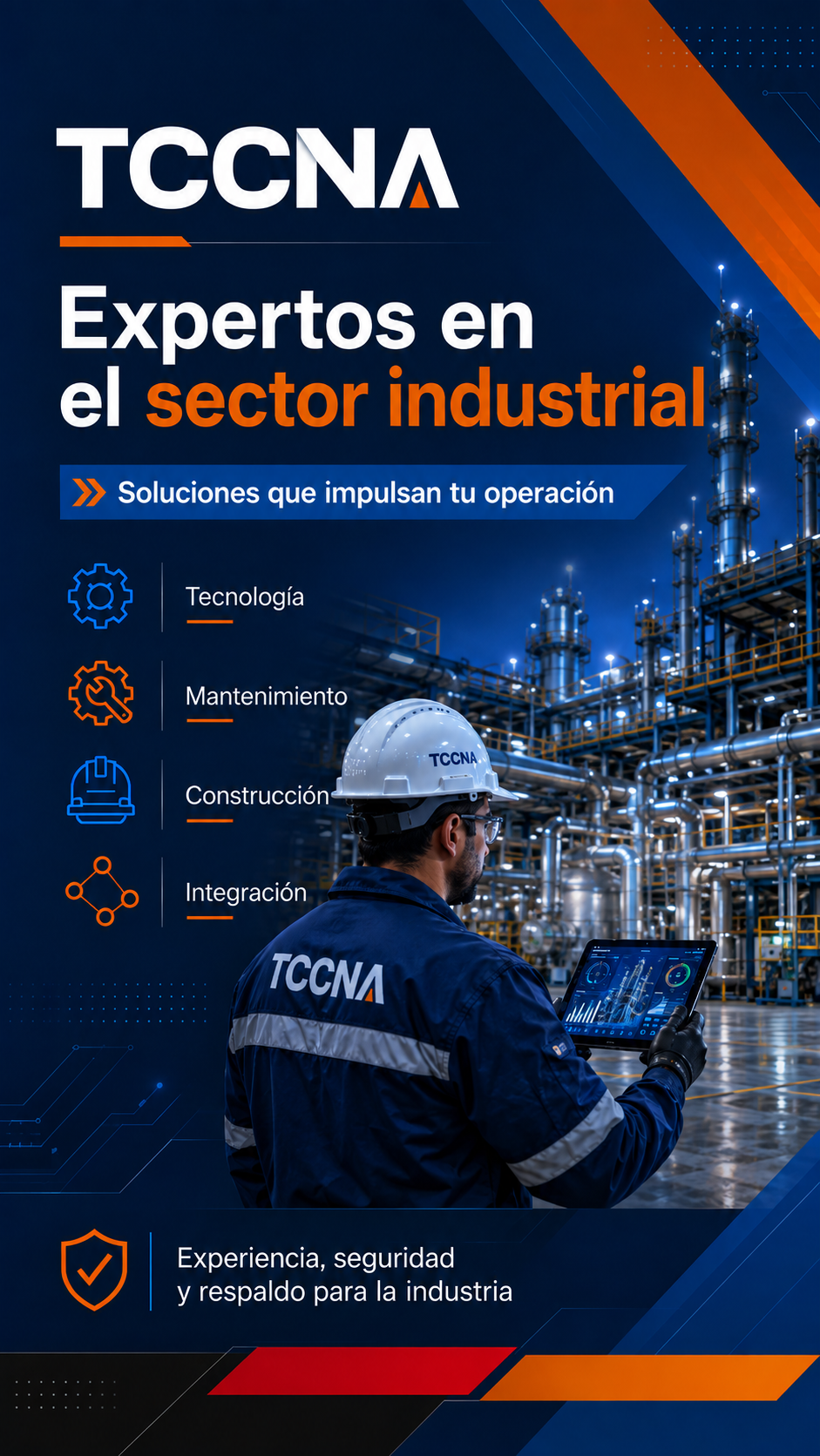 TCCNA - Presentación industrial para dispositivos móviles